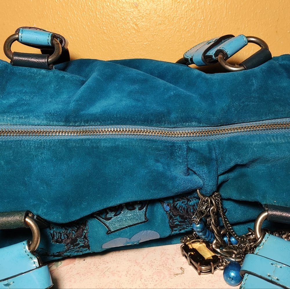 VTG Scottie Dog Velour Juicy Couture Tote - Picture 7 of 16